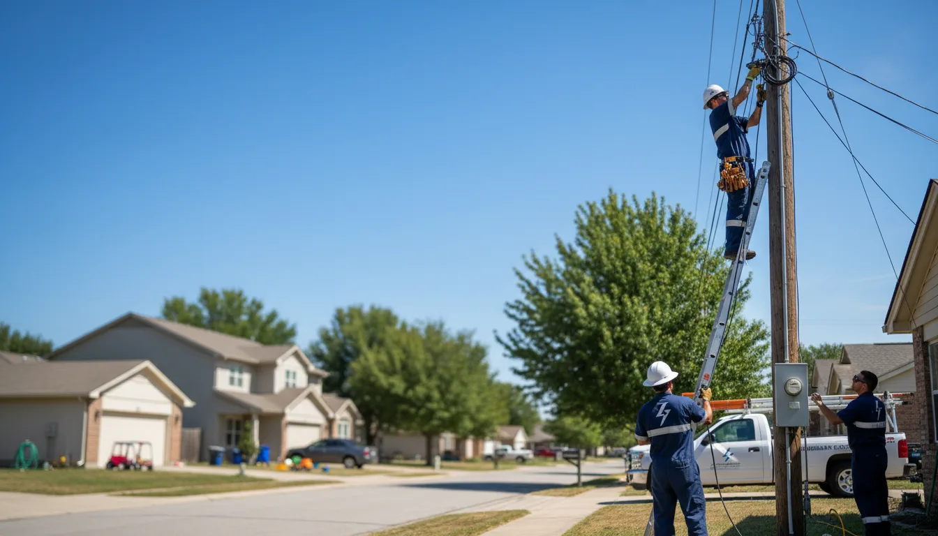 Residential electrician providing installation services in Fort Hill, PA